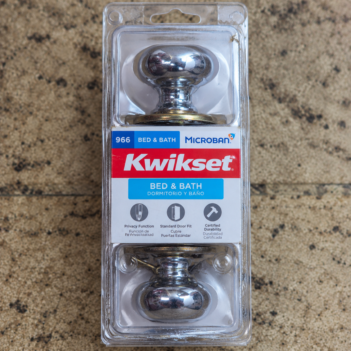 Kwikset Bed & Bath Privacy Door Knob – Brass/Gold
