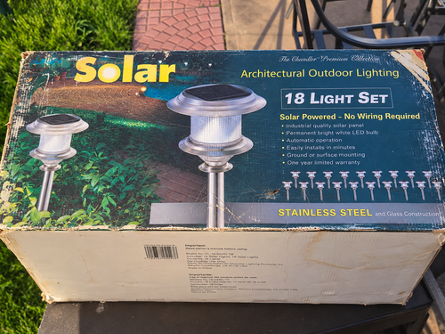 Chandler Solar 18 Light Set, complete set, slightly worn box