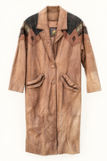Wilsons Adventure Bound Brown Leather Suede Long Coat – Size Small