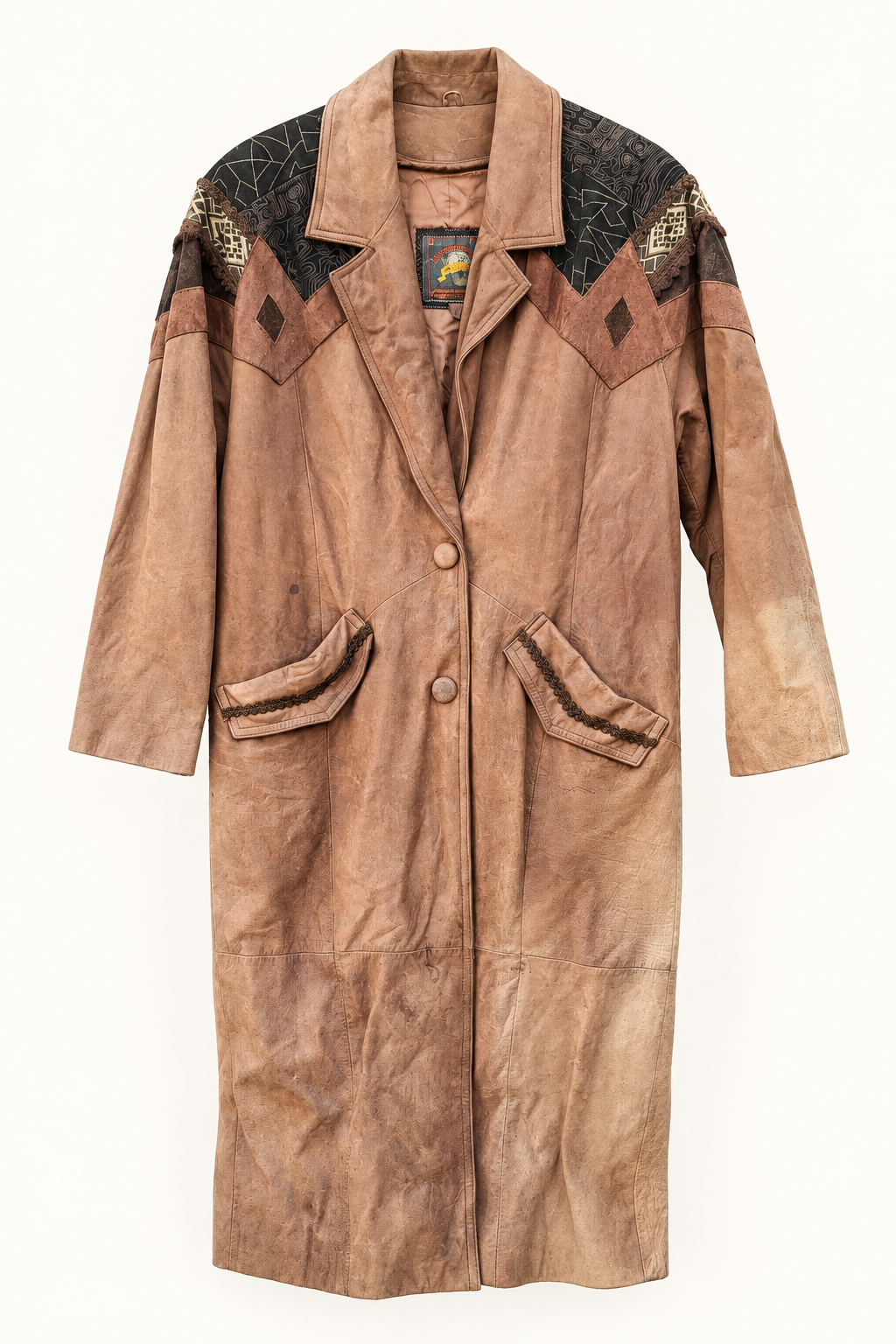 Wilsons Adventure Bound Brown Leather Suede Long Coat – Size Small